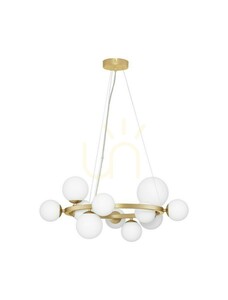 Luces Exclusivas PARLA LE43674 chandelier, matt gold, 11 × G9, 65 cm small 0
