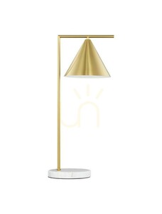 BALBOA Luces Exclusivas LE43687 desk lamp, gold with white marble base small 0