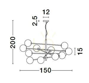 PLATO Luces Exclusivas Pendant Lamp LE43689 small 1