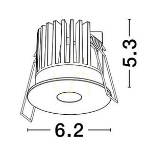 Recessed Downlight ACALAMA Luces Exclusivas LE61603 small 1