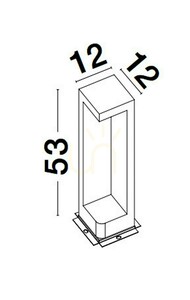 Luces Exclusivas ACAJALE LE73578 anthracite LED bollard light 5 W 3000 K small 2