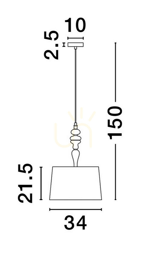 Display ALEM Luces Exclusivas Pendant Lamp LE44201 ALEM Luces Exclusivas Pendant Lamp LE44201
