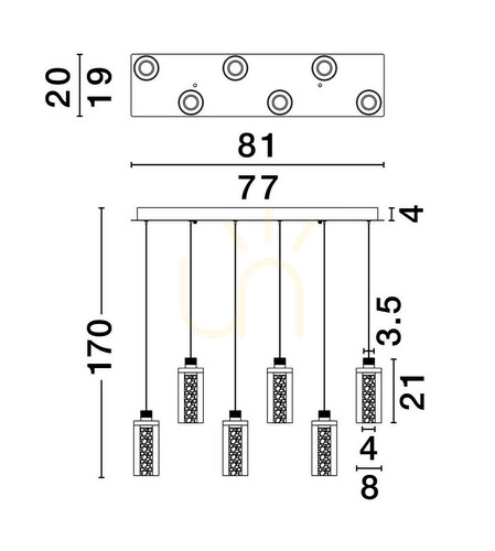 Check JUAN Luces Exclusivas Pendant Lamp LE44219