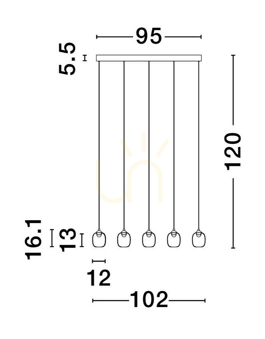 View TOAY Luces Exclusivas Pendant Lamp LE44240 TOAY Luces Exclusivas Pendant Lamp LE44240