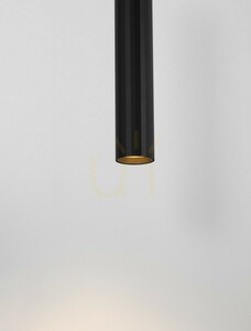 Black tube pendant light NAZCA Luces Exclusivas LE44347, GU10 small 1