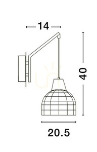 TACNA Luces Exclusivas wall lamp LE44361 small 2