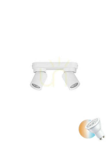 Check Ceiling spotlight Luces Exclusivas GALVEZ LE44398 white 2×GU10