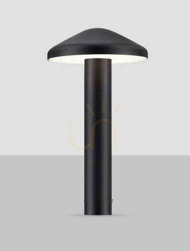 Check PABLO Luces Exclusivas LE73621 LED garden bollard, black, 20 cm, 3000 K