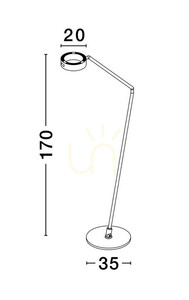 ALMAY Luces Exclusivas Floor Lamp LE44609 small 3