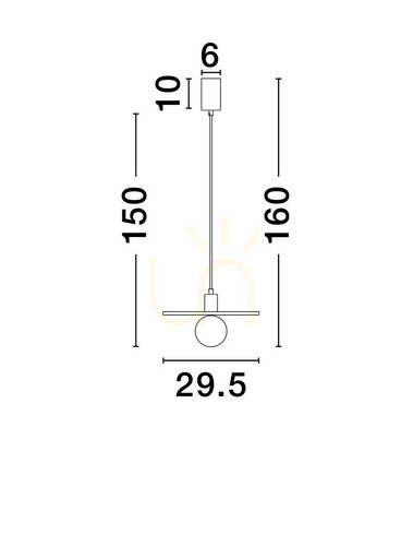 Check ASUNTA Luces Exclusivas Pendant Lamp LE44656