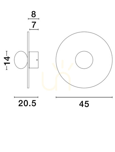 Check ASUNTA Luces Exclusivas wall lamp LE44657