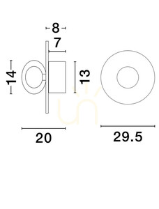 ASUNTA Luces Exclusivas wall lamp LE44855 small 3