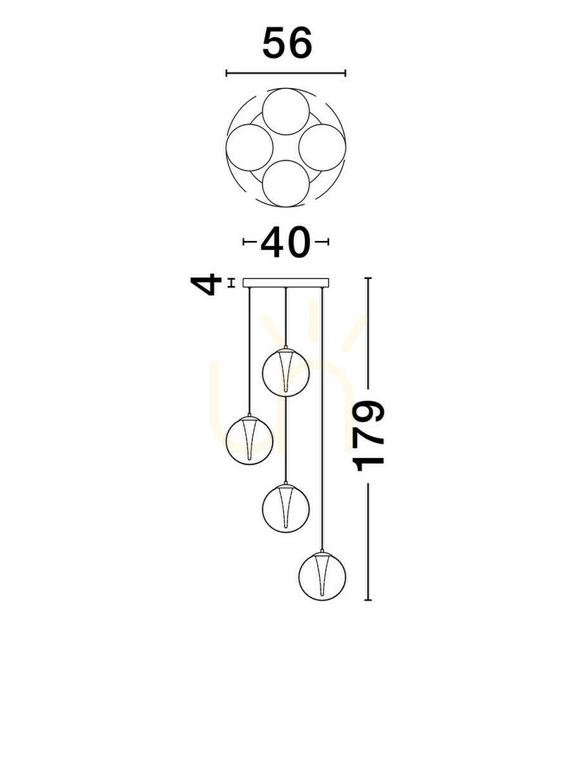 Display HUALMAY Luces Exclusivas Pendant Lamp LE44834 HUALMAY Luces Exclusivas Pendant Lamp LE44834