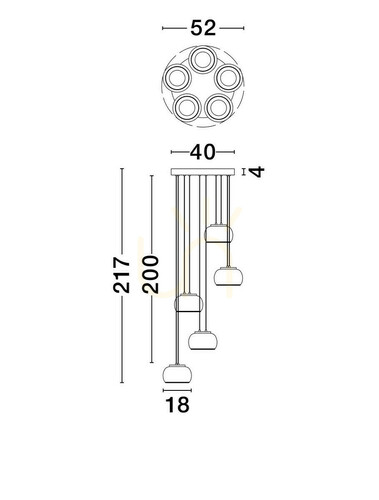 Check HUARMEY Pendant Lamp by Luces Exclusivas LE44844