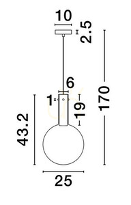 JAVIER Luces Exclusivas Pendant Lamp LE44479 small 2