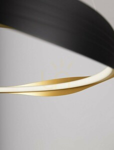 SATIPO Luces Exclusivas LED Pendant Light, Black/Gold, Ø60 cm, LE44470 small 1