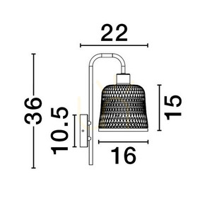 TALITAS Luces Exclusivas wall lamp LE44510 3 TALITAS Luces Exclusivas wall lamp LE44510 small 3