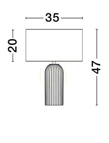 Check TUMARAPI Luces Exclusivas Table Lamp LE44961