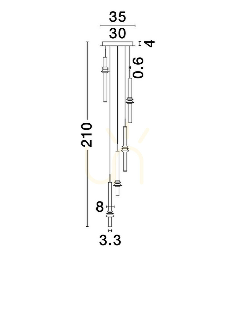 View URUBICHA Luces Exclusivas Pendant Lamp LE44691 URUBICHA Luces Exclusivas Pendant Lamp LE44691