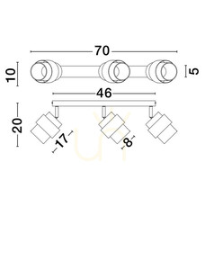 VIEJA Luces Exclusivas Plafond LE44849 small 1