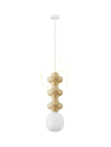 Luces Exclusivas VILROSA LE44570 pendant light, beige and white, 1×E14 small 0