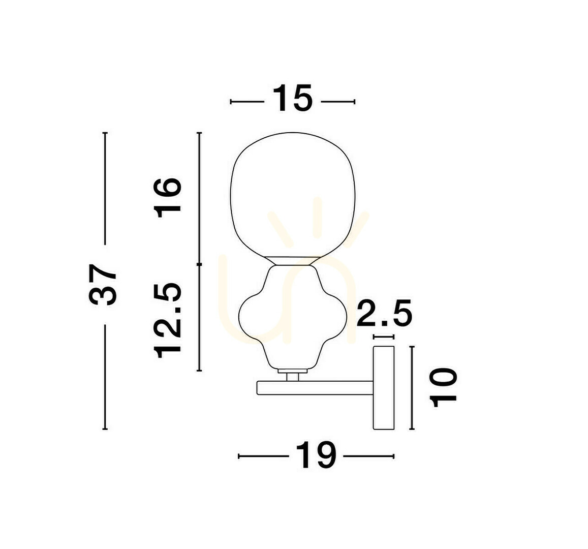 View VILROSA Luces Exclusivas wall lamp LE44572 VILROSA Luces Exclusivas wall lamp LE44572