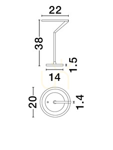 ZUDANEZ Luces Exclusivas Table Lamp LE44778 small 1