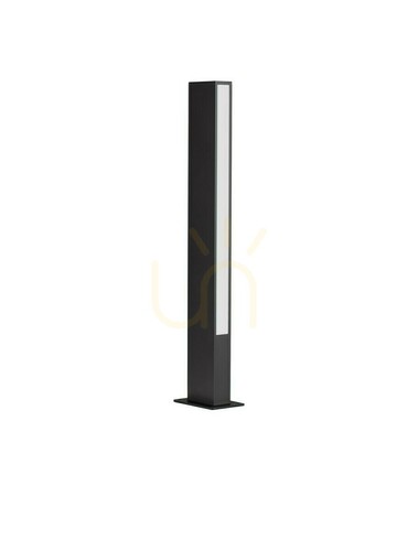 Check Luces Exclusivas CARMIZO LE75107 Black Outdoor Bollard Light, LED 12 W, 60 cm