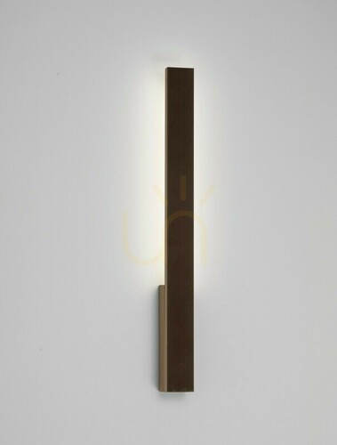 Check NOVIANO Luces Exclusivas LE75193 outdoor LED wall light, rust finish, 61 cm