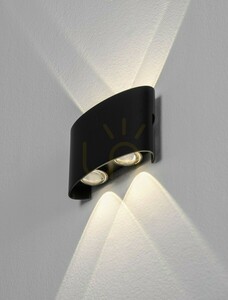 Luces Exclusivas CALMERO LE75219 anthracite LED outdoor wall light 5 W IP54 small 2