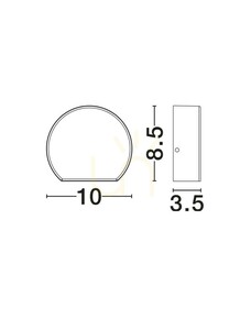 Luces Exclusivas SARDIRA LE75308 outdoor LED wall light matt black 4 W 3000 K small 3