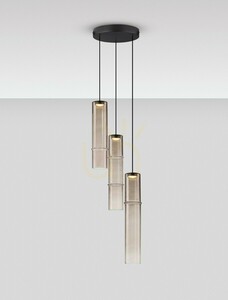 Luces Exclusivas SARTANO LE45163 9 W LED pendant light in mocha small 2