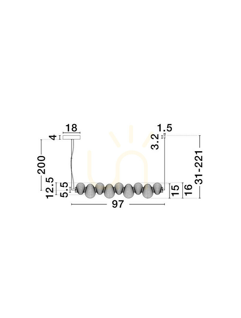 Display TANVERA Luces Exclusivas Pendant Lamp LE45209 TANVERA Luces Exclusivas Pendant Lamp LE45209