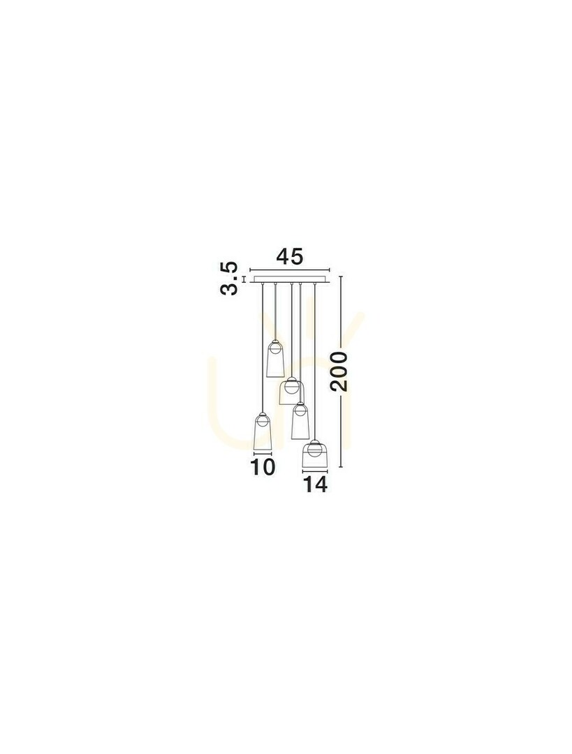 Display TAVENCO Luces Exclusivas Pendant Lamp LE45214 TAVENCO Luces Exclusivas Pendant Lamp LE45214