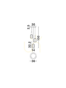 QUERISA Pendant Lamp by Luces Exclusivas LE45216 small 3