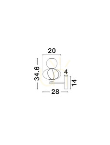 CASURNO Luces Exclusivas wall lamp LE45226 3 CASURNO Luces Exclusivas wall lamp LE45226 small 3