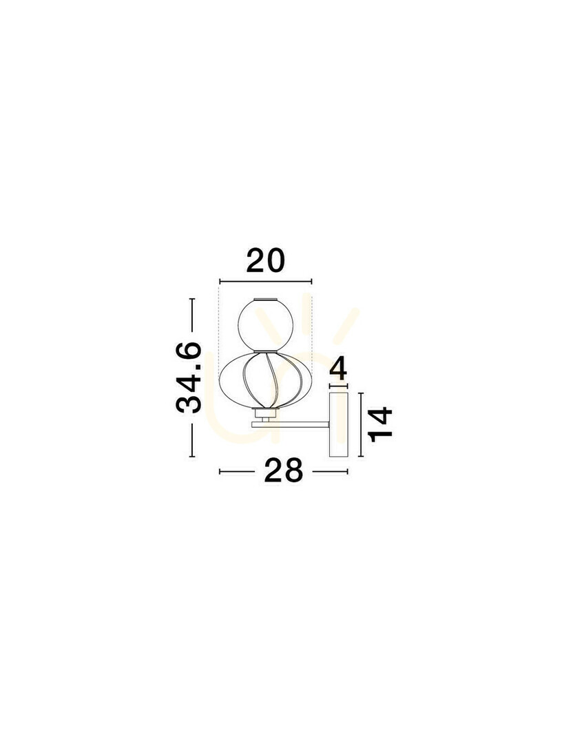 Display CASURNO Luces Exclusivas wall lamp LE45226 CASURNO Luces Exclusivas wall lamp LE45226