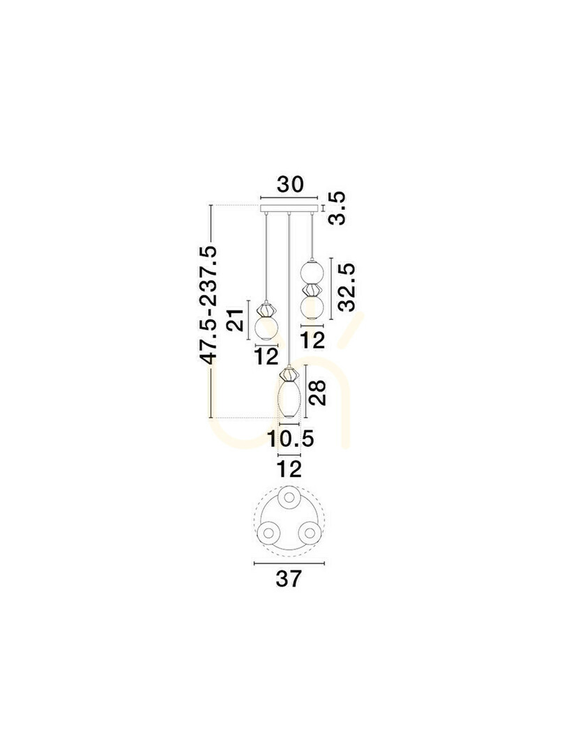Display MONRETA Luces Exclusivas Pendant Lamp LE45235 MONRETA Luces Exclusivas Pendant Lamp LE45235