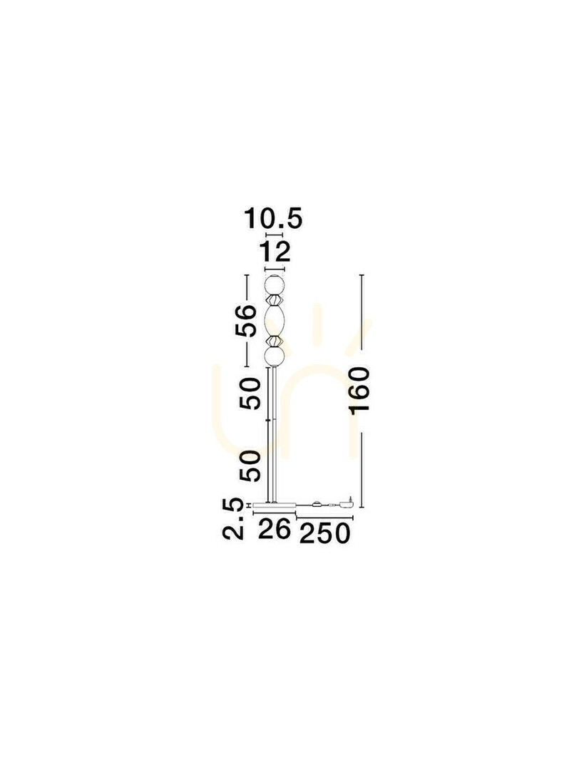 Display MONRETA Luces Exclusivas Floor Lamp LE45237 MONRETA Luces Exclusivas Floor Lamp LE45237