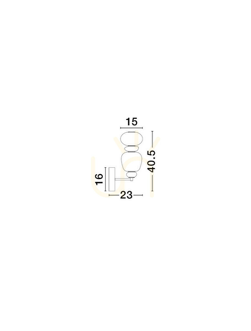 Display FELANZO Luces Exclusivas wall lamp LE45242 FELANZO Luces Exclusivas wall lamp LE45242