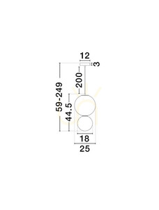 Luces Exclusivas JORELIA LE45248 LED pendant light, mocha, 25 cm small 3
