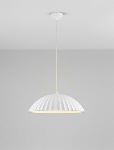 GIRONTO Concrete Pendant Light White 50 cm E27 Luces Exclusivas LE45302 small 1