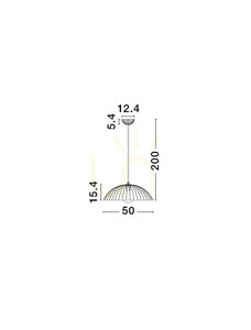 GIRONTO Concrete Pendant Light White 50 cm E27 Luces Exclusivas LE45302 small 3