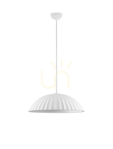 Check GIRONTO Concrete Pendant Light White 50 cm E27 Luces Exclusivas LE45302