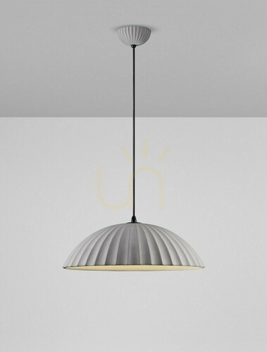 Check GIRONTO concrete pendant lamp 50 cm E27 Luces Exclusivas LE45303