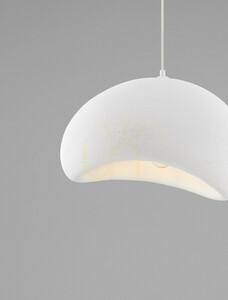 PALINZA pendant lamp, white, 50 cm, E27, Luces Exclusivas LE45317 small 2