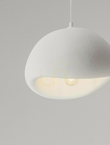 Check Luces Exclusivas PALINZA LE45318 Pendant Light White E27 40 cm