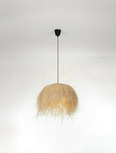 OVINCIA Luces Exclusivas LE45370 Pendant Lamp natural rattan 1xE27 65 cm small 1