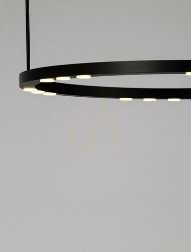 Check Luces Exclusivas CARENSO LE45406 Black LED Pendant Light 34 W 60 cm