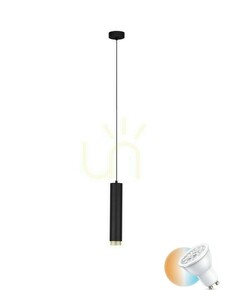 Luces Exclusivas TORVILA LE45614 black and gold GU10 pendant light small 0